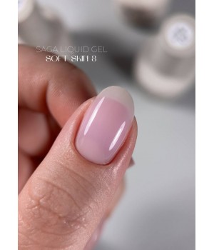 Гель Saga professional LIQUID SOFT SKIN №08, 15 мл